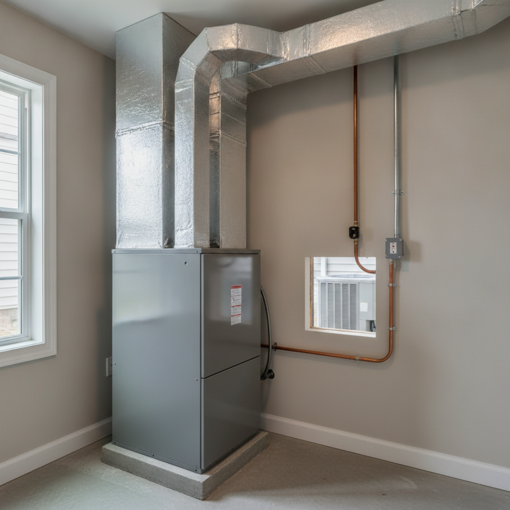 hvac installation without person